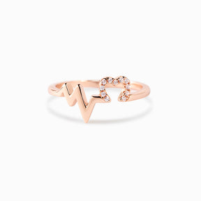 My Heart Beats Only For You Heartbeat Ring