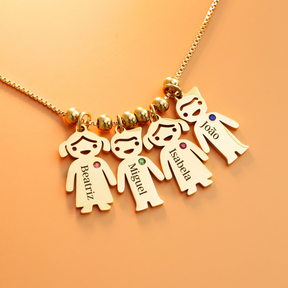 Colar Amor de Mãe - Personalizavel - Presente Perfeito [ATÉ 4 PINGENTES]