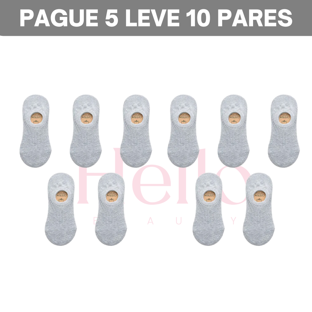 [PAGUE 5 LEVE 10]  MEIAS INVISIFIT - [ANTI SUOR E ANTI ODOR] [FRETE GRÁTIS SÓ HOJE]