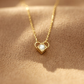 Locked By Love Magnet Heart Lock Necklace