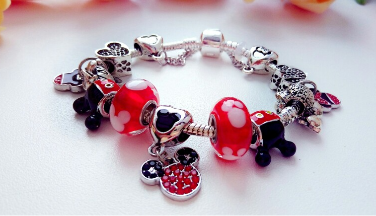 Pulseira  Crystal Mickey Minnie