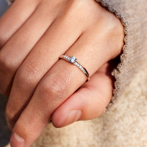 Always With You Round-Cut Accent Ring