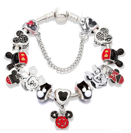 Pulseira  Crystal Mickey Minnie