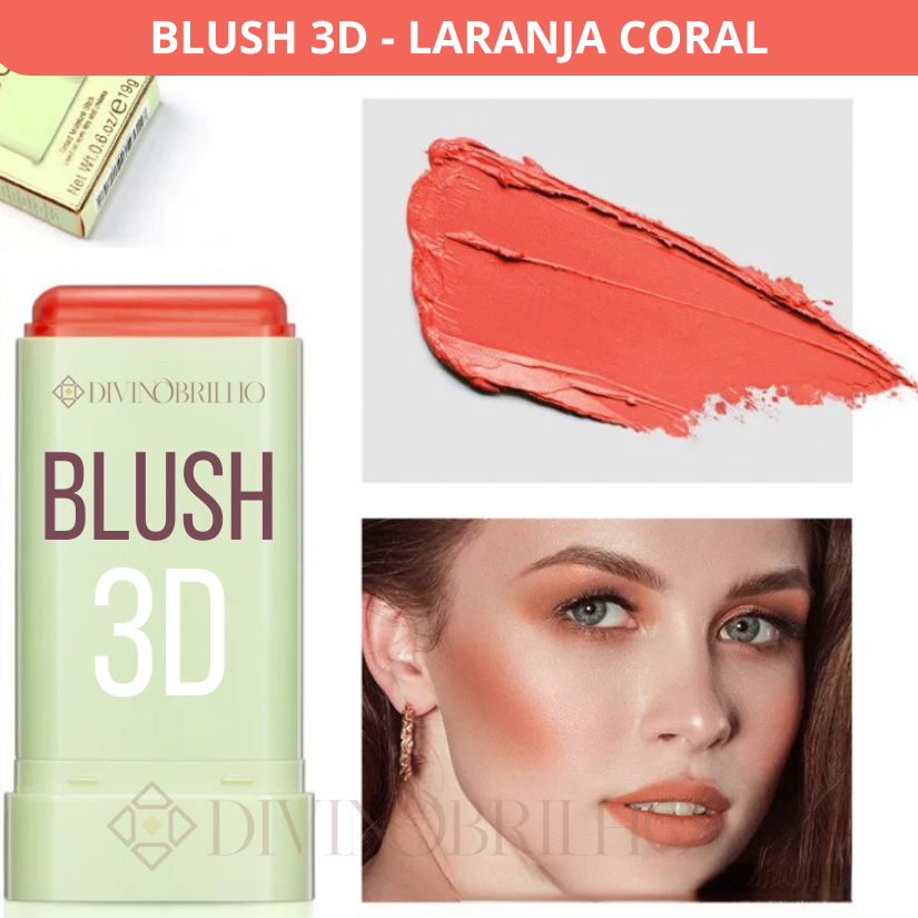 Blush 3D - 3 em 1  (SOMBRA - BLUSH - BATOM) - LANÇAMENTO - ÚLTIMA SEMANA DE ENVIO GRÁTIS