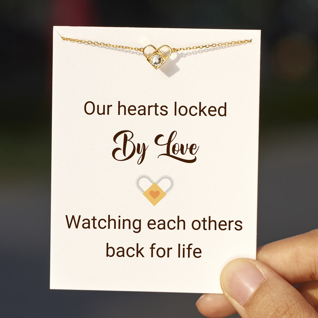 Locked By Love Magnet Heart Lock Necklace