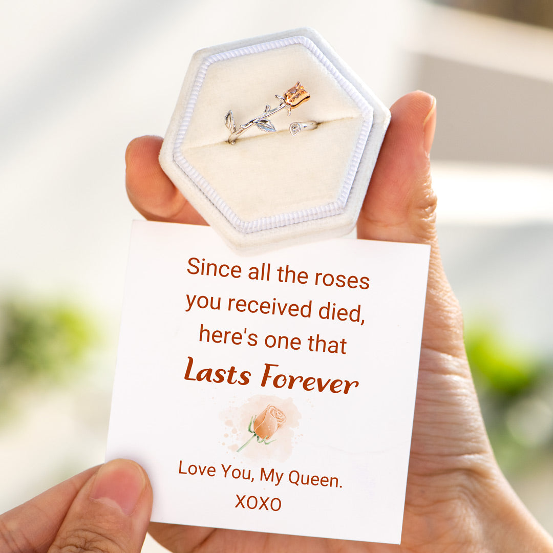 Lasts Forever Rose Wrap Ring