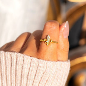 Our Lives Are Tied Together Fleur De Lis Ring