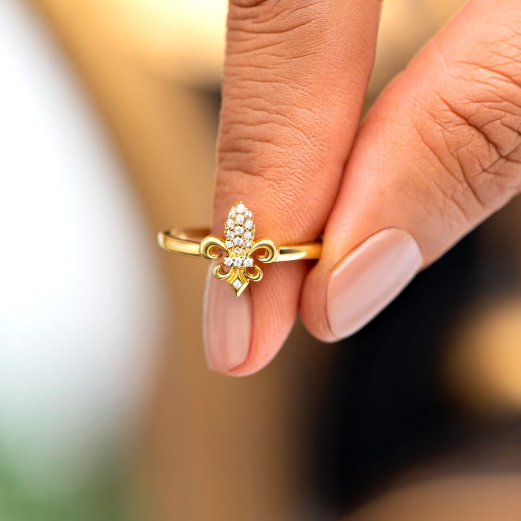 Our Lives Are Tied Together Fleur De Lis Ring