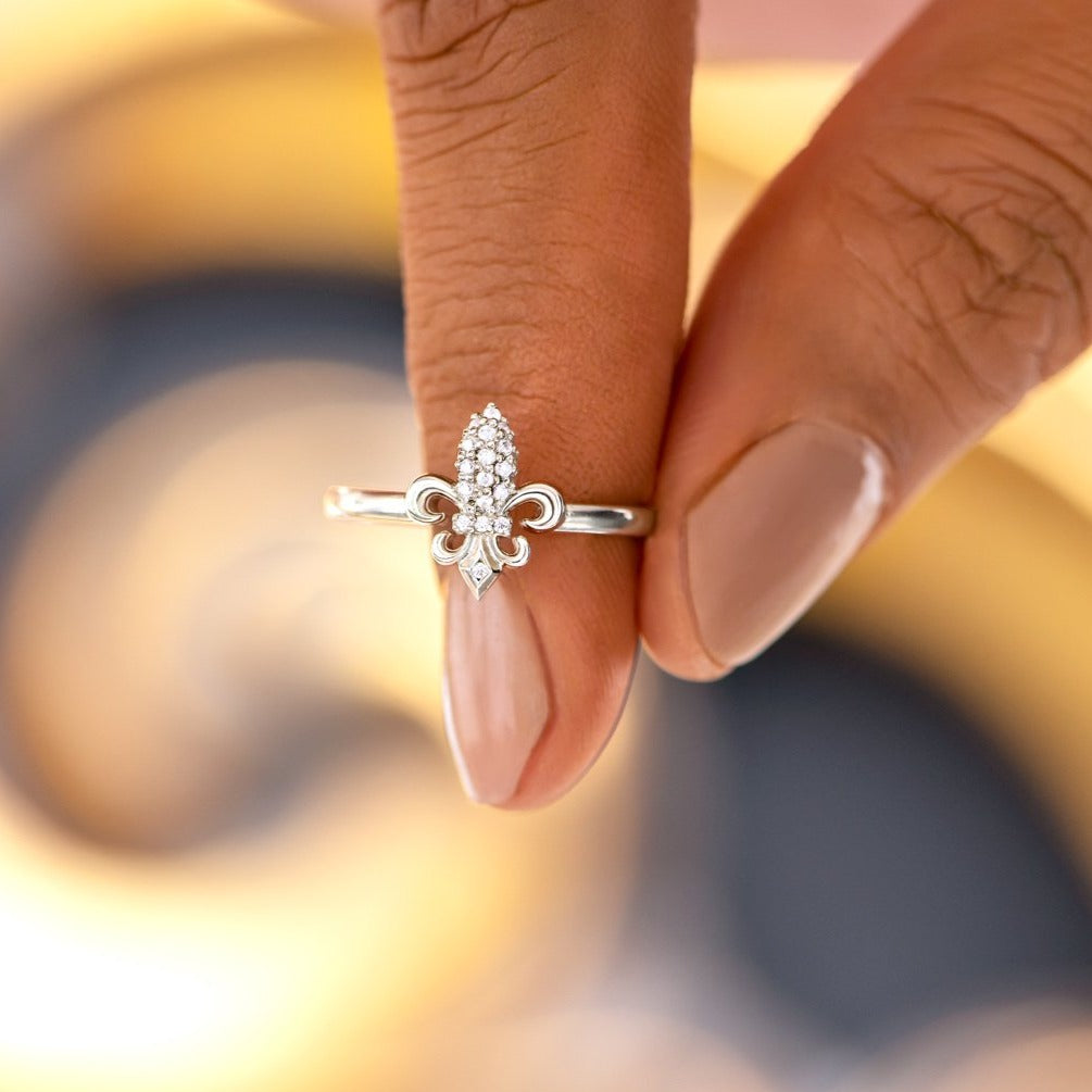 Our Lives Are Tied Together Fleur De Lis Ring