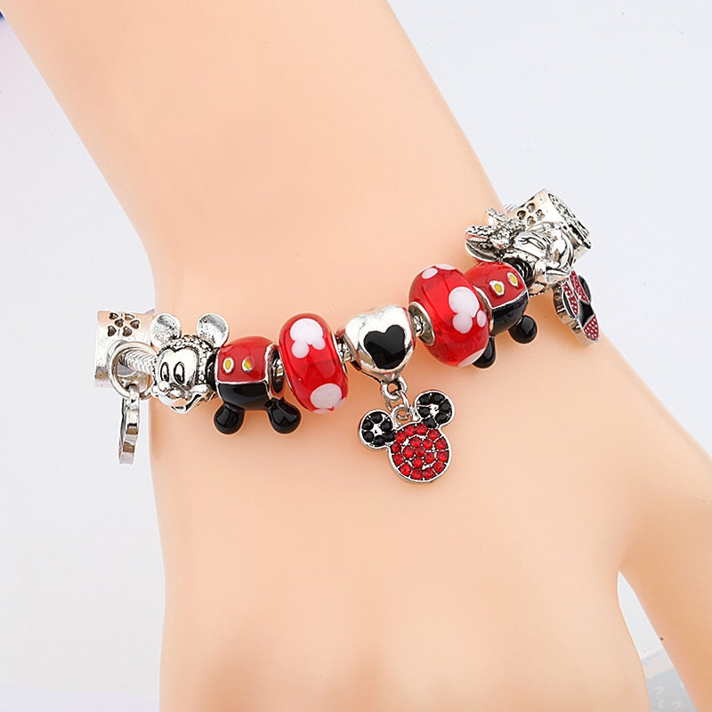 Pulseira  Crystal Mickey Minnie