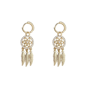 Brinco Pena DreamCatcher l OURO 14K