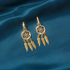 Brinco Pena DreamCatcher l OURO 14K