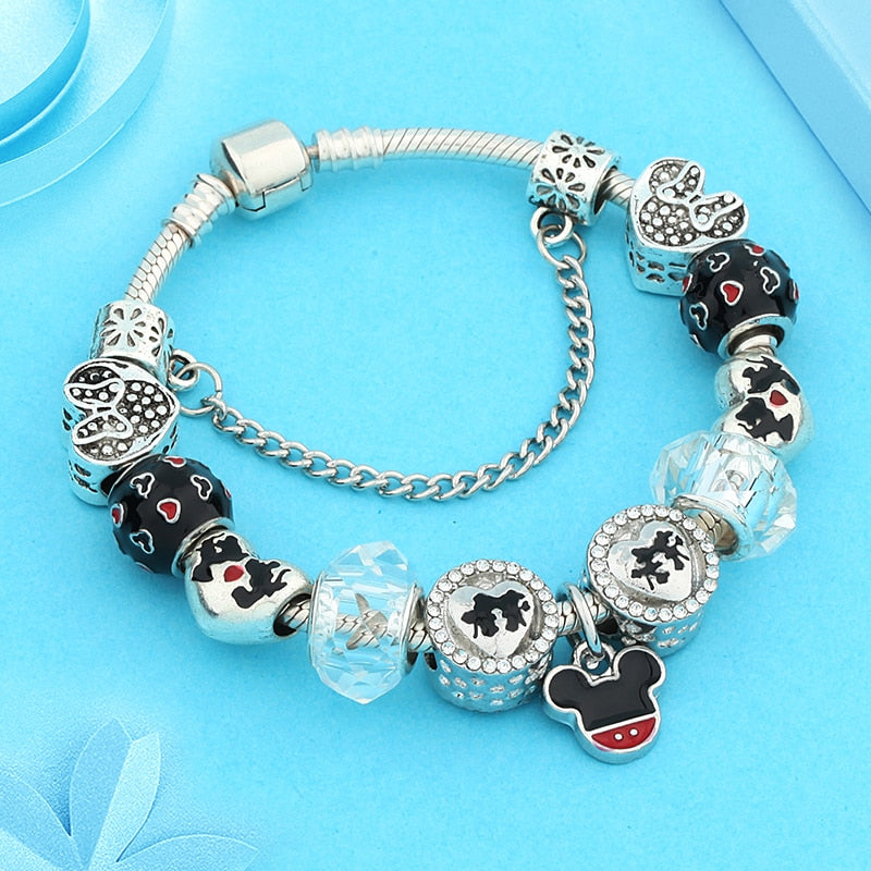 Pulseira Berloque Mickey Cartoon