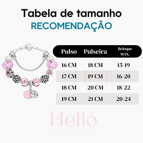 Pulseira  Dreams + 9 Berloques + Pega Ladrão