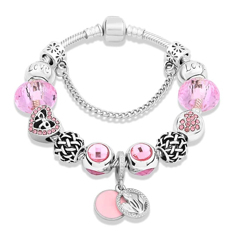 Pulseira Pandora Berloques  + 9 Berloques