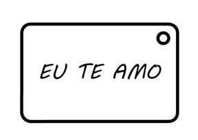 Colar Envelope Eu te amo