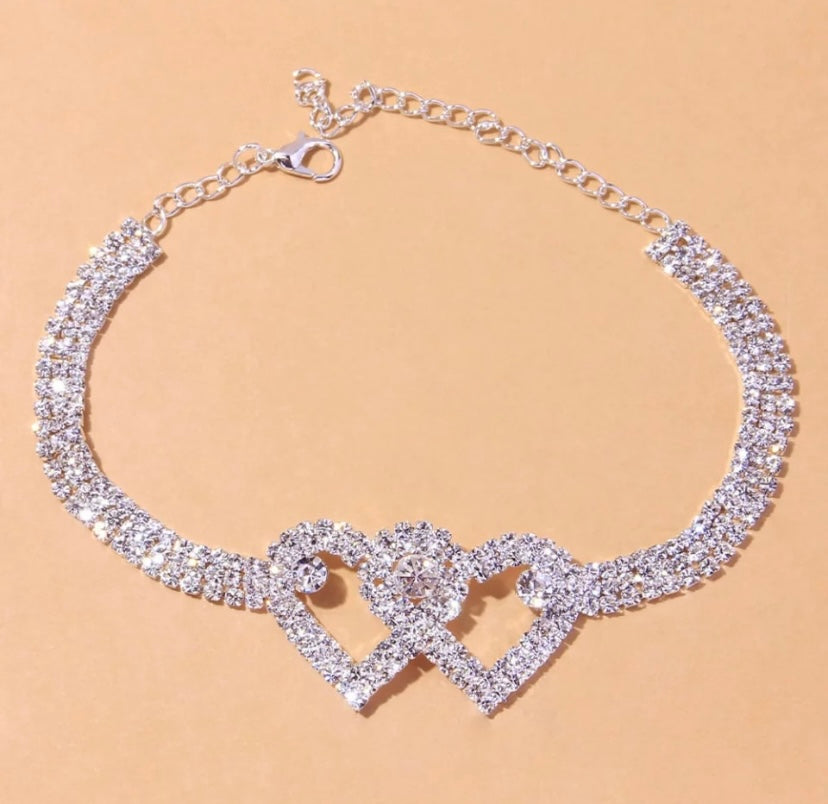 Heart X Heart Ankle Bracelet