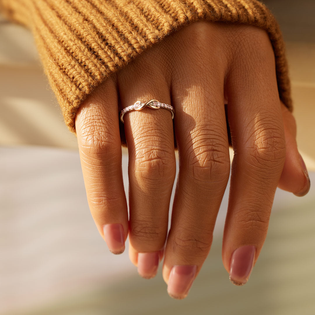 Valentine's Day Daughter Infinity Ring