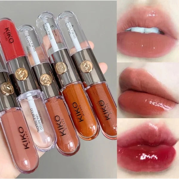 Gloss e Batom Líquido 2 em 1 - KIKO MILANO - FIXAÇÃO PREMIUM