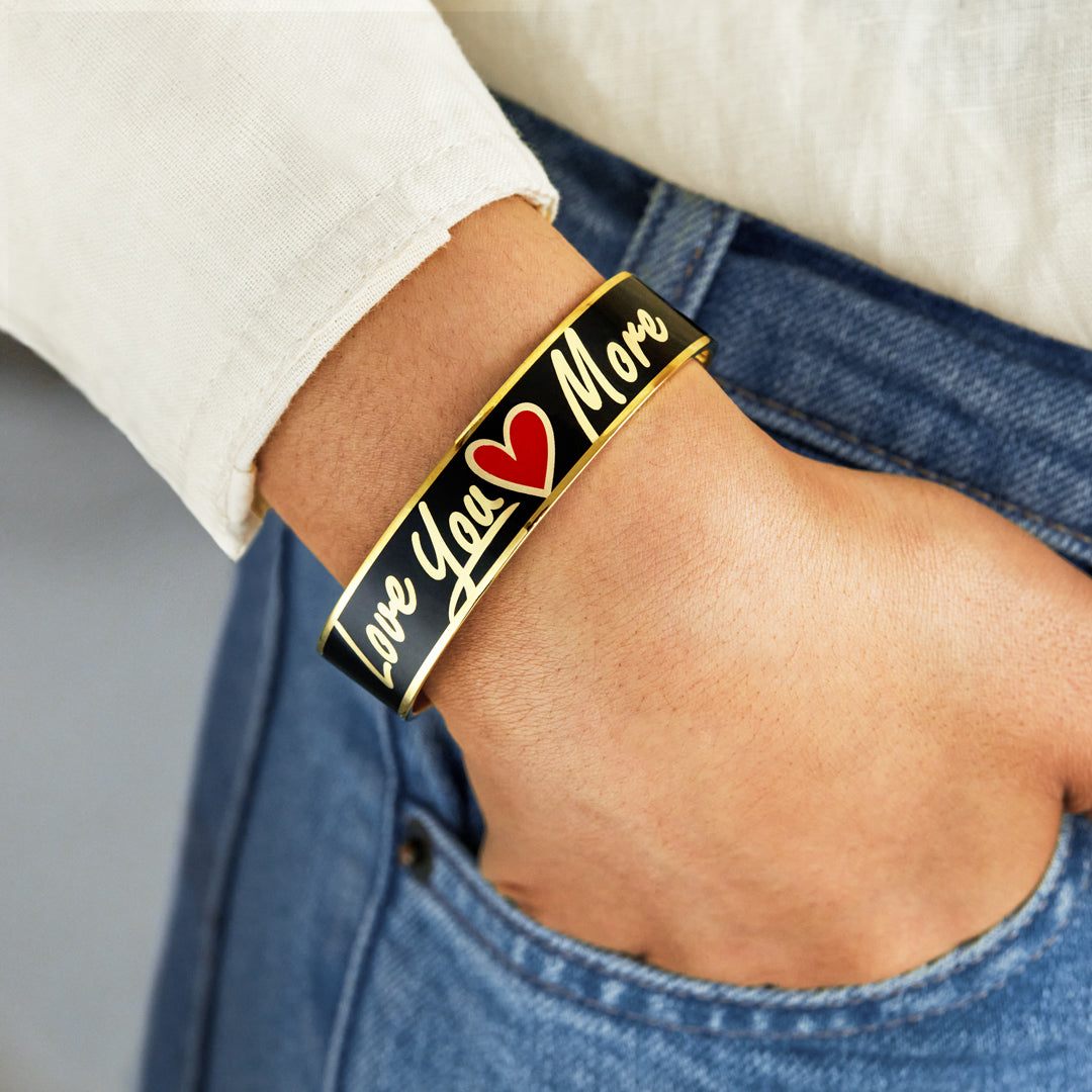 Love You More Letters Bangle