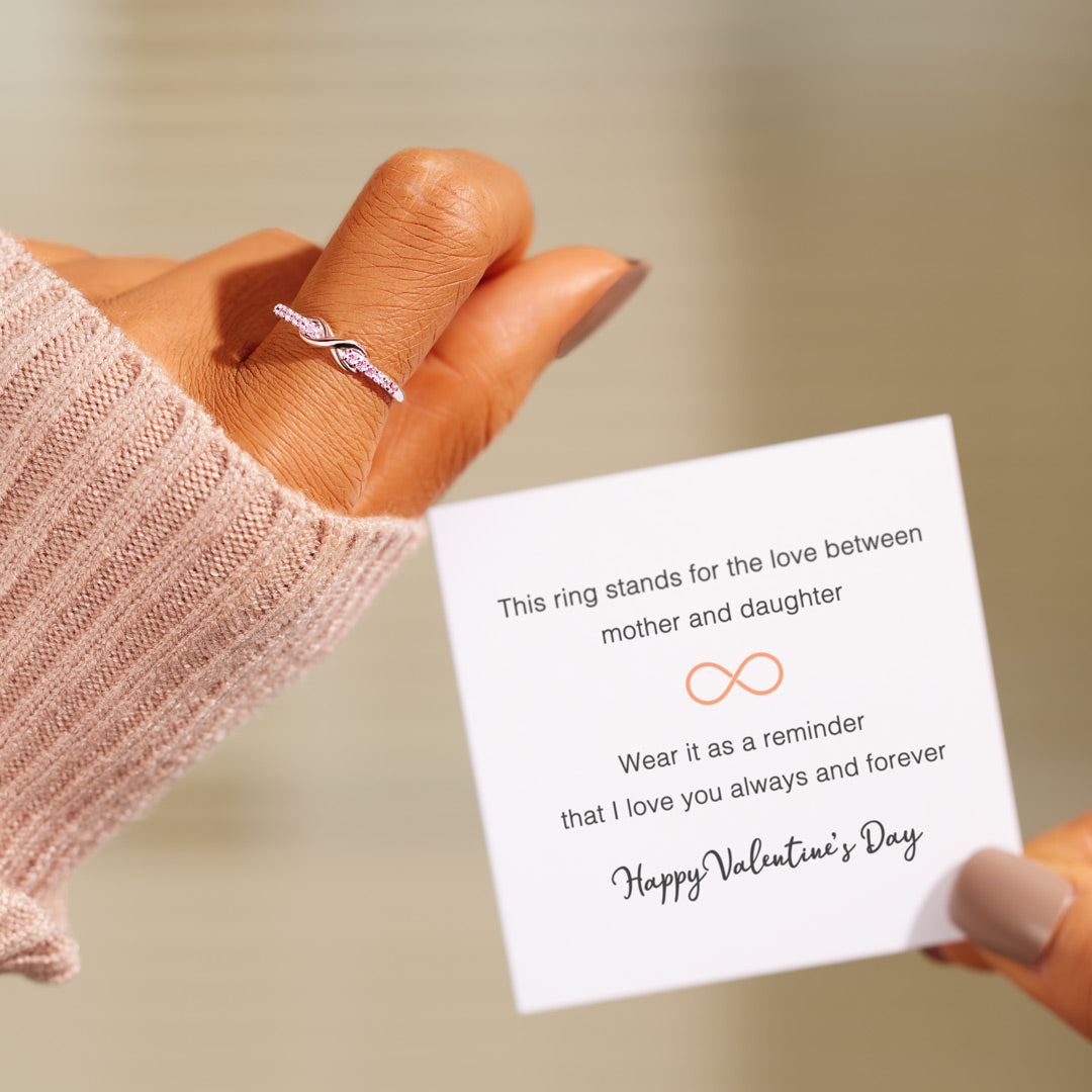 Valentine's Day Daughter Infinity Ring