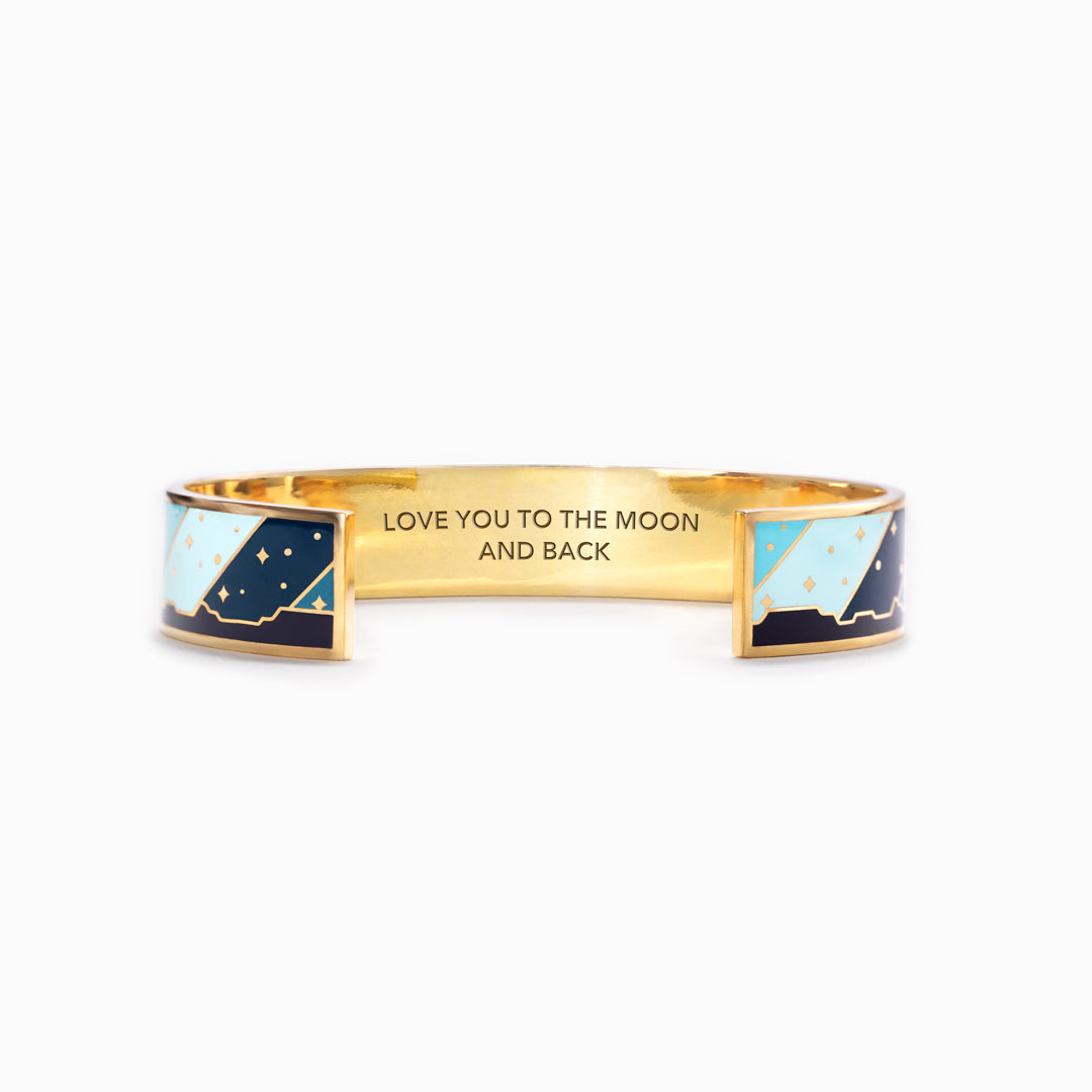 Love You To The Moon And Back Rocket Bangle