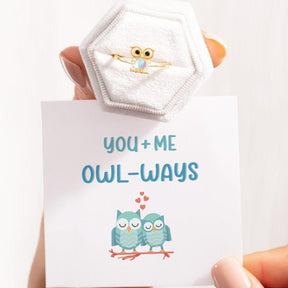 You And Me Owl-Ways Owl Ring